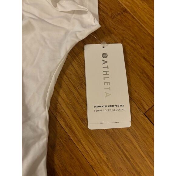 Athleta LOT OF 2 Elemental Cropped & With Ease Rib Tee 3X White‎ and Gray - Picture 15 of 16